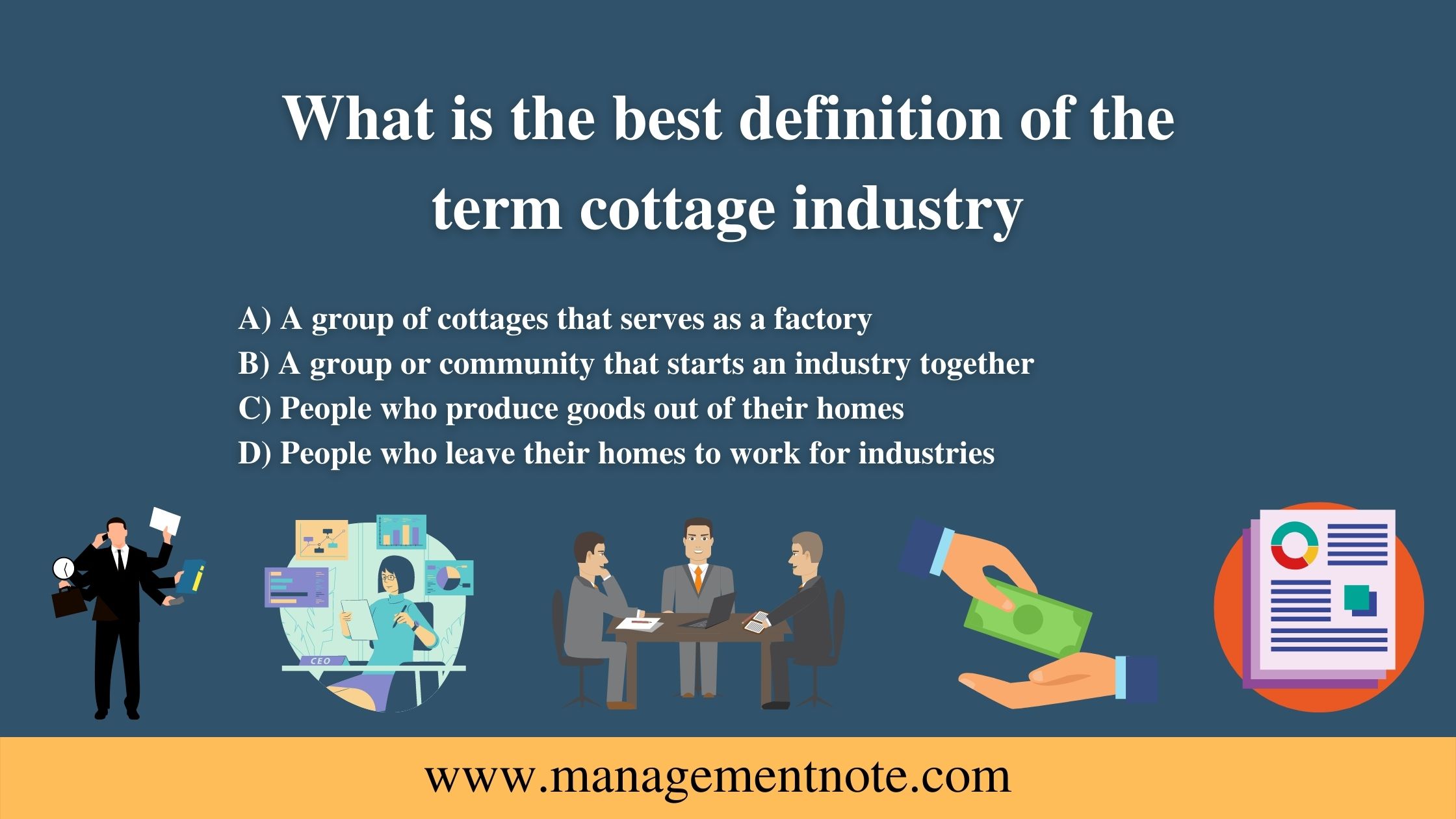  What Is The Best Definition Of The Term Cottage Industry 